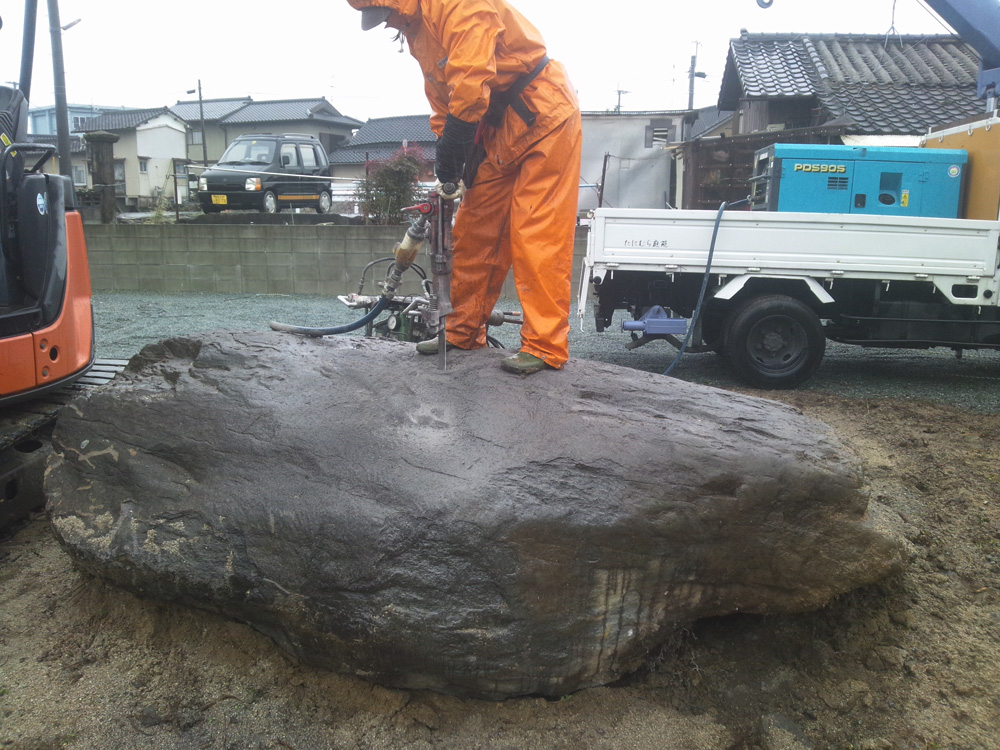 庭園取壊し整地工事